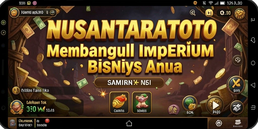 Screenshot gameplay NUSANTARATOTO menampilkan aksi membangun bisnis yang intens.