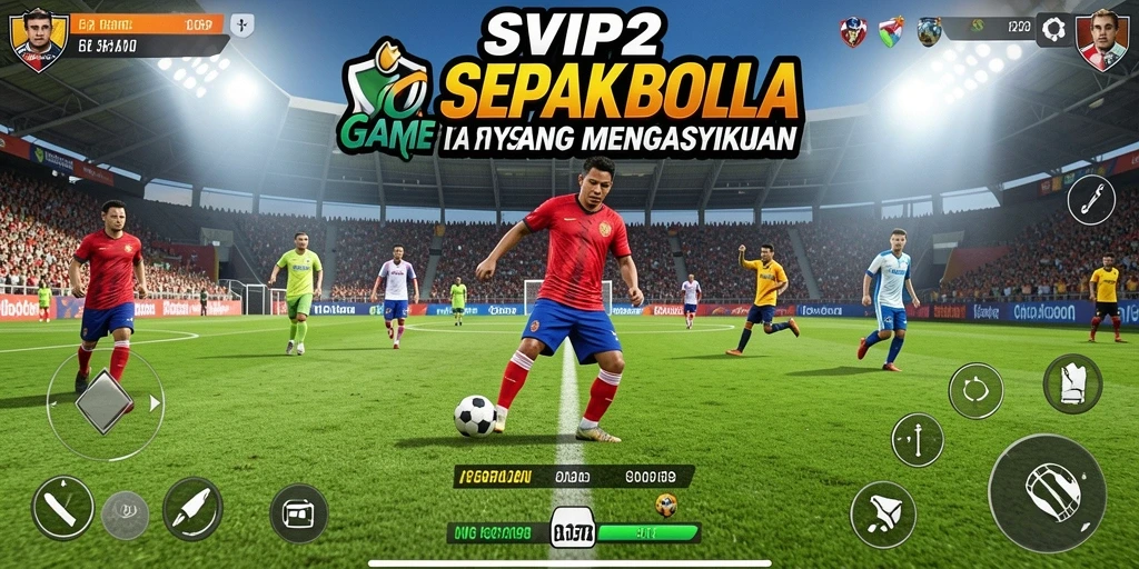 Gameplay yang mendebarkan dalam SVIP2, penuh aksi sepak bola.